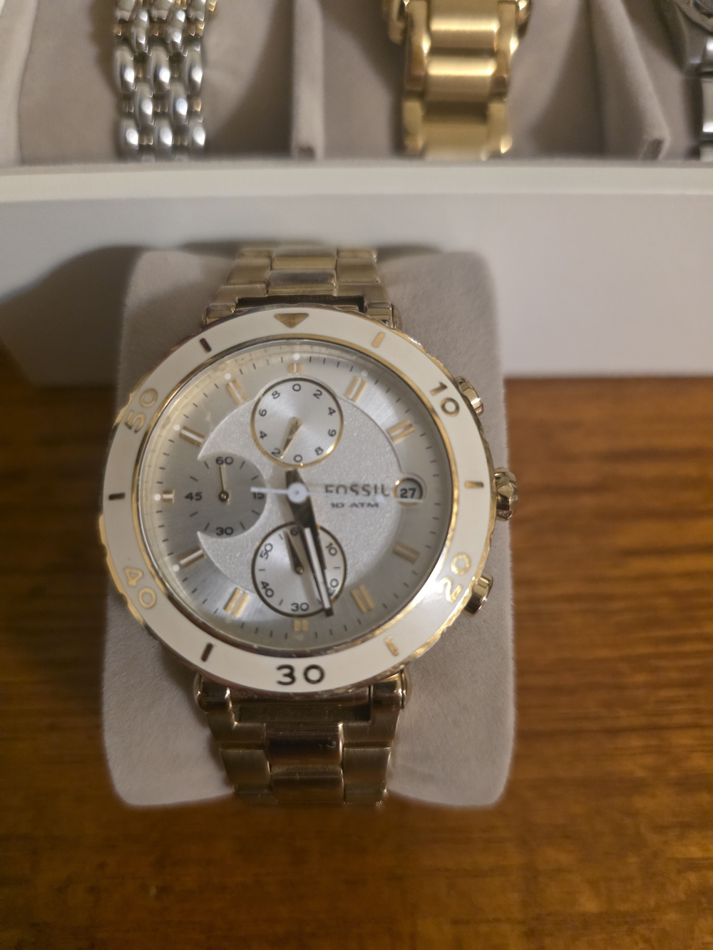 Fossil Gold-Tone Chronograph Watch